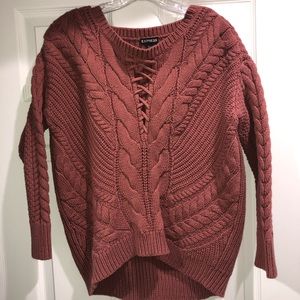 Express mauve sweater